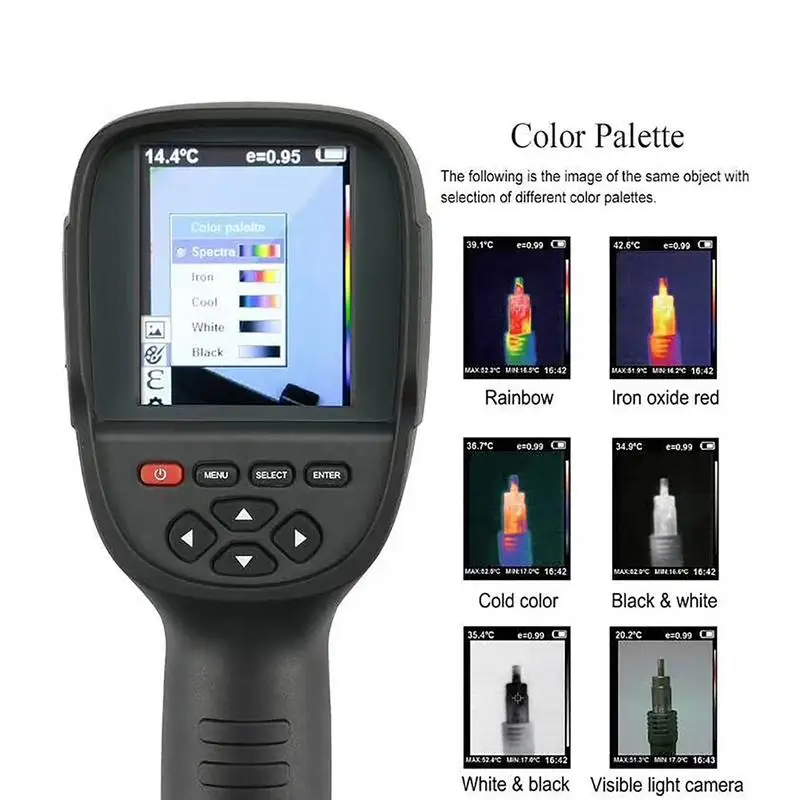 

220 X 160 IR Resolution Infrared Thermal Imager Handheld 35200 Pixels Thermal Imaging Camera Infrared Thermometer