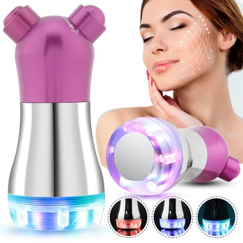 

2 Types No Needle Hot Compress LED Photon Therapy Face Massager Beauty Machine Facial Care Tools dc