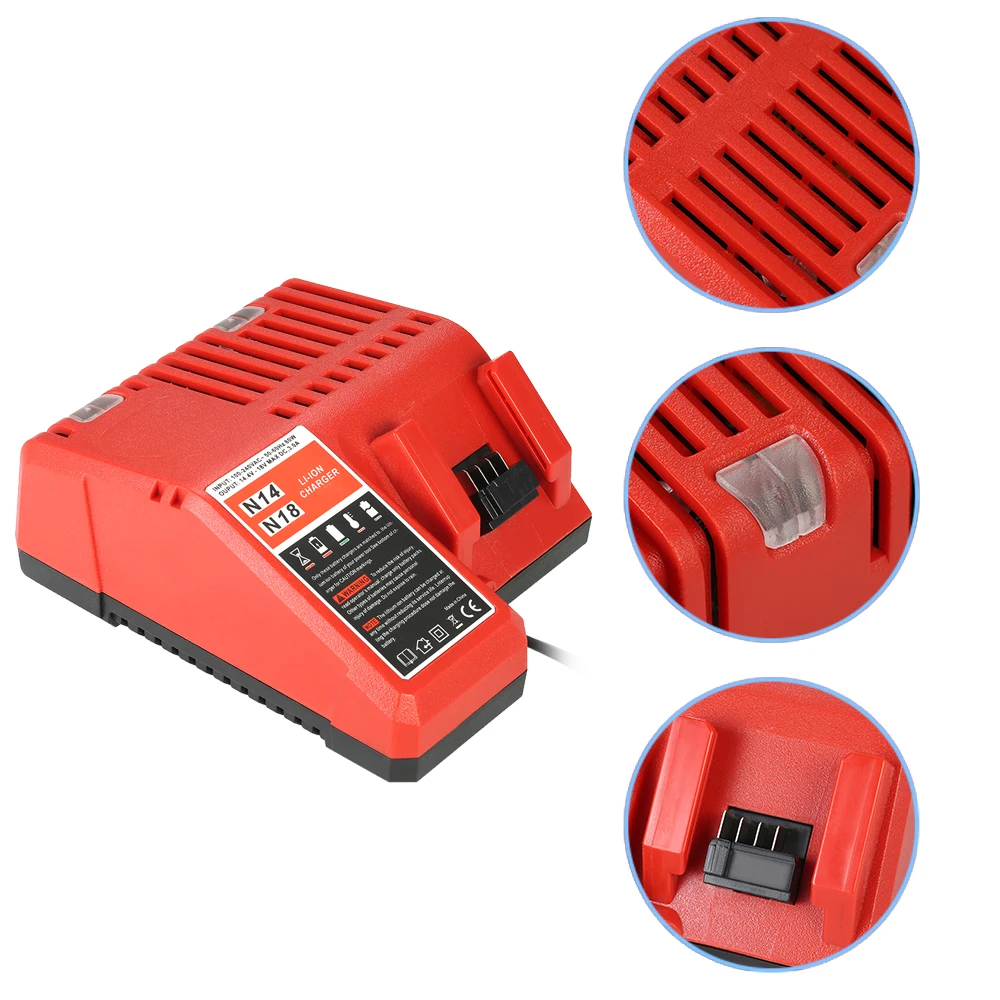 

18V High Quality Power Tool Lithium Battery Charger Replacement for Milwaukee M18