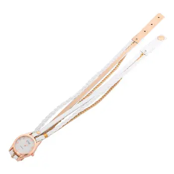 

CCQ Fashion Chain Leather Bracelet Watch Women Casual Wrist Watch Analog Quartz Watch Clock Hour 1071