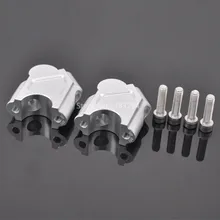 Пара изогнутая 45 градусов Хромированная ручка стояки и зажим обновленные адаптеры для Benelli TRK 502