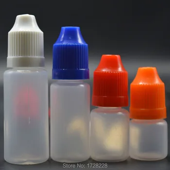 

1000pcs 3ml 5ml 10ml 15ml 20ml 30ml 50ml 100ml 120ml PE Plastic Dropper Bottle With Childproof Cap for E liquid Nail Gel