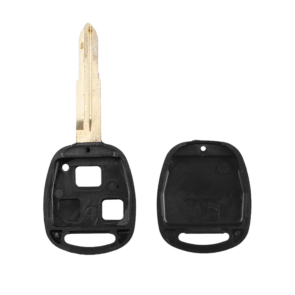 KEYYOU 2 кнопки дистанционного замена ключа автомобиля оболочки чехол для Toyota Yaris Uncut Blade левое лезвие