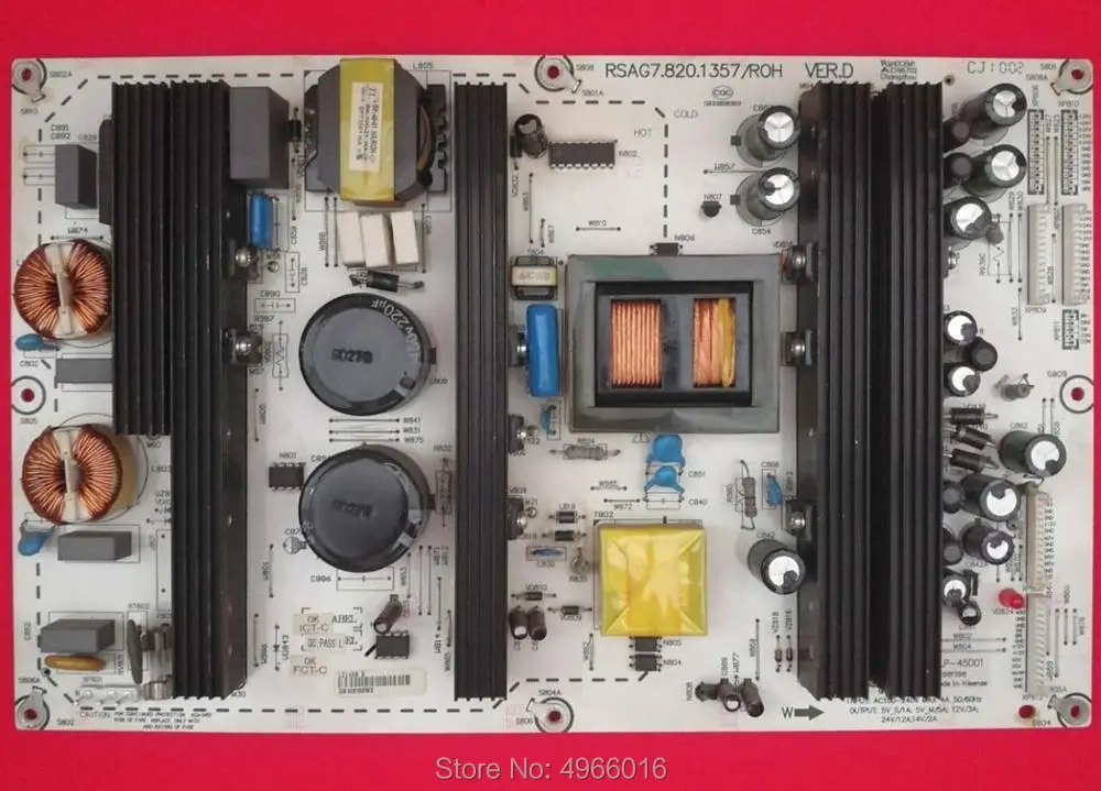 TLM46V66PK плата питания RSAG7.820.1357/ROH VER. D DJ оборудование аксессуары