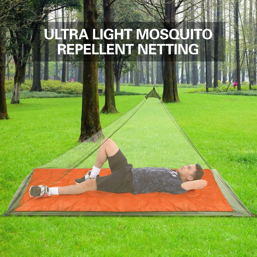 

Lixada Ultralight Outdoor Mosquito Net Mosquito Repellent Mesh Net Outdoor Insect Bugs Shelter Pyramid Mesh Net