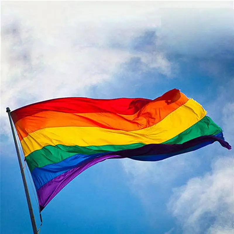 

90*60 CM Rainbow Flag Colorful Rainbow Peace Flags Lesbian Gay Parade Flags Banner LGBT Pride LGBT Flag Home Deco