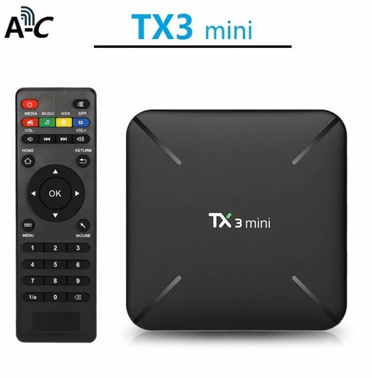 

10pcs Tx3 Mini Android 7.1 Smart Tv Box Amlogic S905w Quad Core 1g 8g 2g 16gdlna Wifi Set Top Box Hd Media Player Pk Tx3 Pro