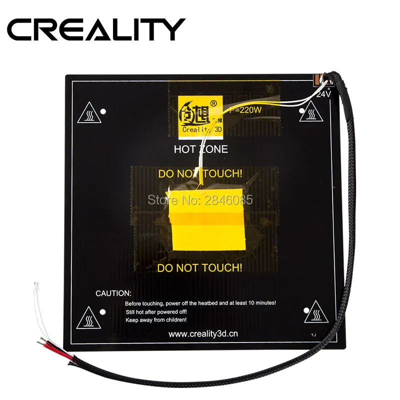 CREALITY 3D توريد الساخن السرير مجلس + كابلات ل 3D طابعة Ender-3 Ender-3Pro حجم 220*220*250 مللي متر مصنع 3D طابعة أجزاء CREALITY 3D توريد الساخن السرير مجلس + كابلات ل 3D طابعة Ender-3 Ender-3Pro حجم 220*220*250 مللي متر مصنع 3D طابعة أجزاء