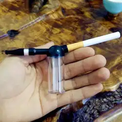 Сигаретная трубка табачный кальян фильтр для воды Мундштук мини циркуляция безопасная для здоровья электронная сигарета распылитель