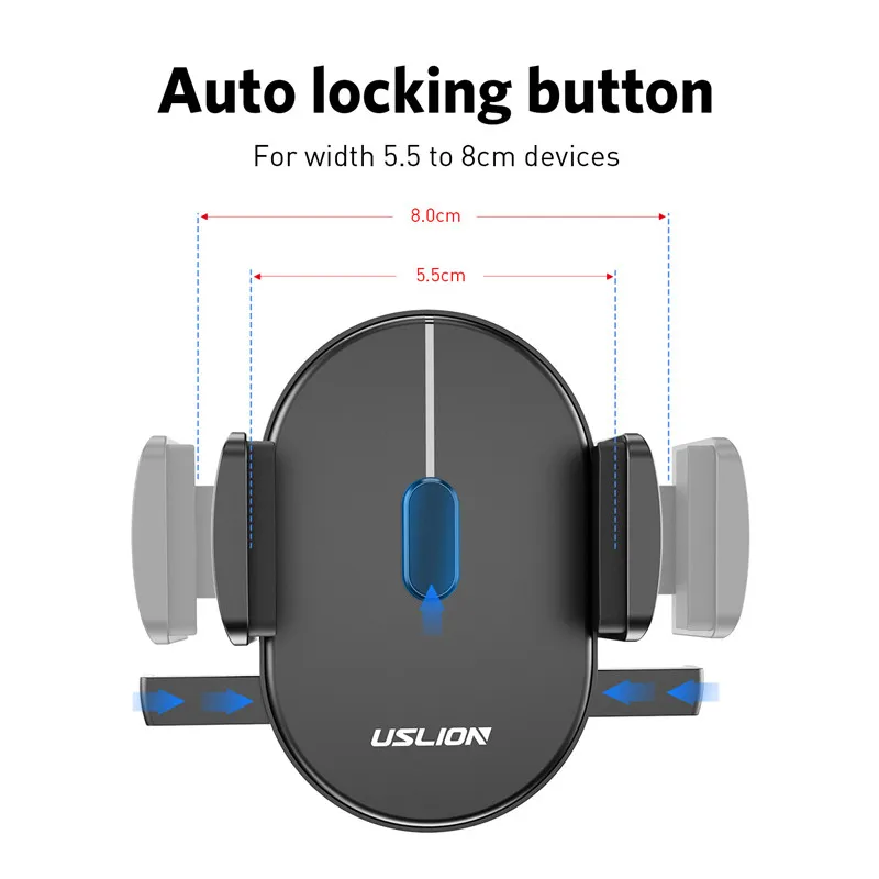USLION тяжести Sucker автомобильный держатель телефона Многофункциональная подставка держатель для мобильного телефона gps в автомобиле стены настольное лобовое стекло авто стенд