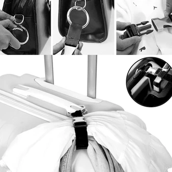 

Anti-theft Luggage Strap Jacket Holder Gripper Add Bag Handbag Clip Use to Carry