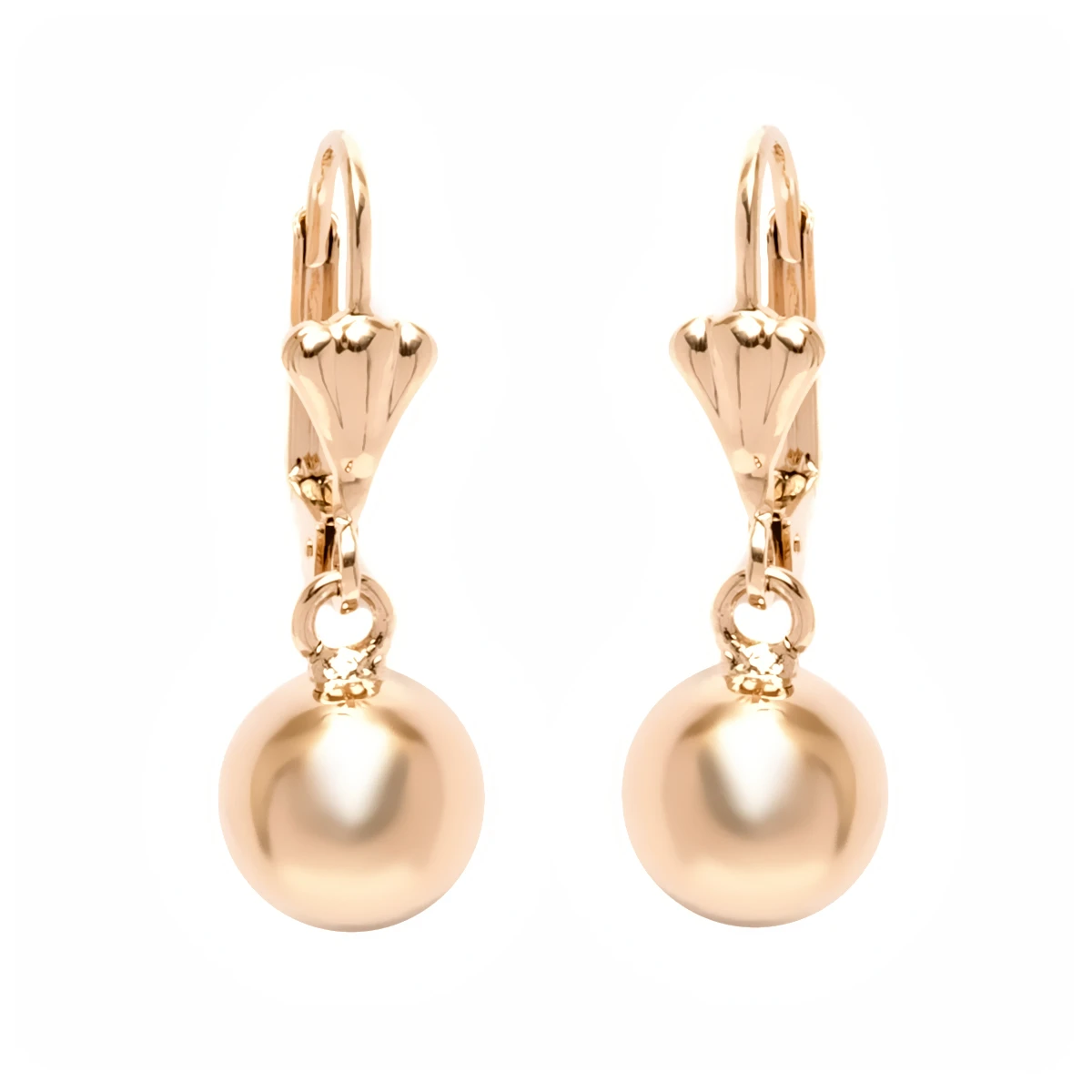 Gold colored Plated Gold colored Ball Drop Earringsin Drop Earrings