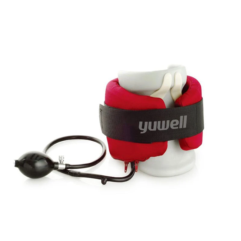 

Yuwell Red A Type Neck Ache Tractor Therapy Cervical Traction Vertebra Supports Collar Orthopedics Inflatable Medical Brace