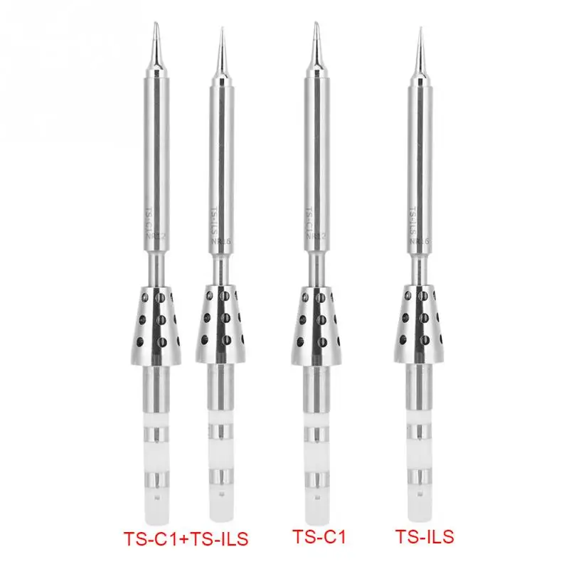 

Hot Stainless Steel TS100 Soldering Iron Tips Replacement Solder Tips T1-C TS-ILS Soldering Iron Tip Welding Tools