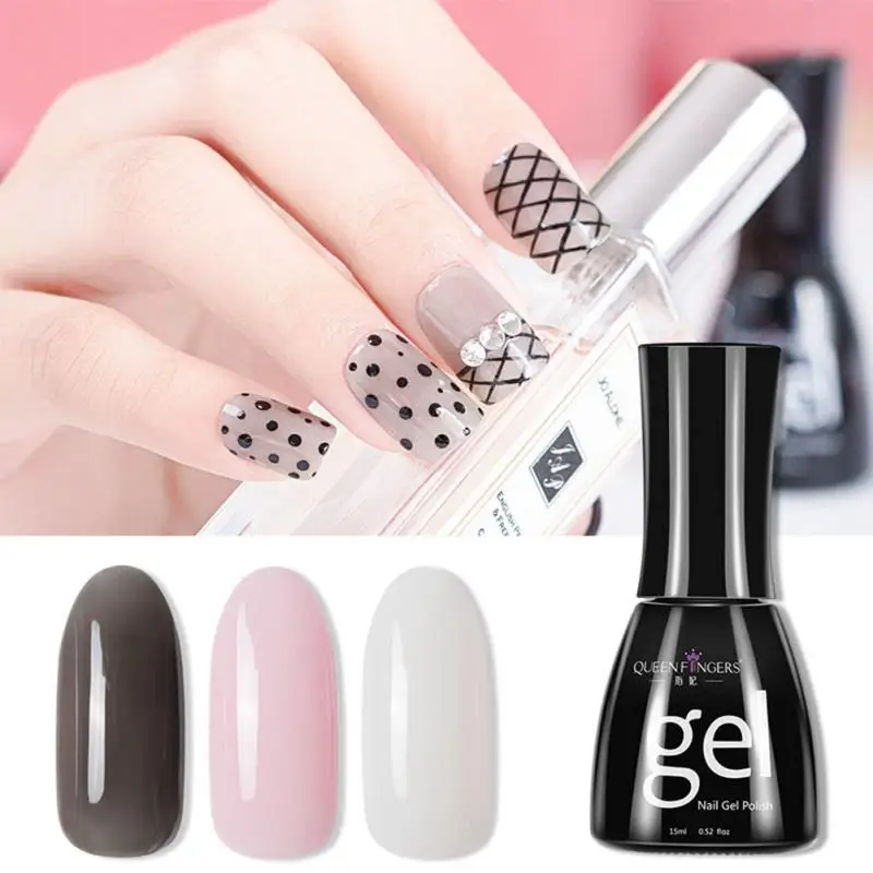 3Colors 15ml Nail Polish Soak Off Longlasting UV LED Gel Manicure | Красота и здоровье