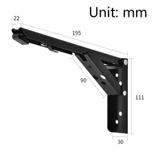 2 шт Складная полка скамья стол кронштейн из нержавеющей стали сверхмощные петли для дома