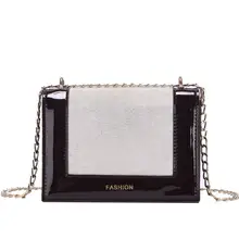 PU Leather New All-match Shoulder Chain Bag Contrast Color Crossbody Messenger Sling Bags For Women Ladies Cute Fashion Handbags PU Leather New All-match Shoulder Chain Bag Contrast Color Crossbody Messenger Sling Bags For Women Ladies Cute Fashion Handbags