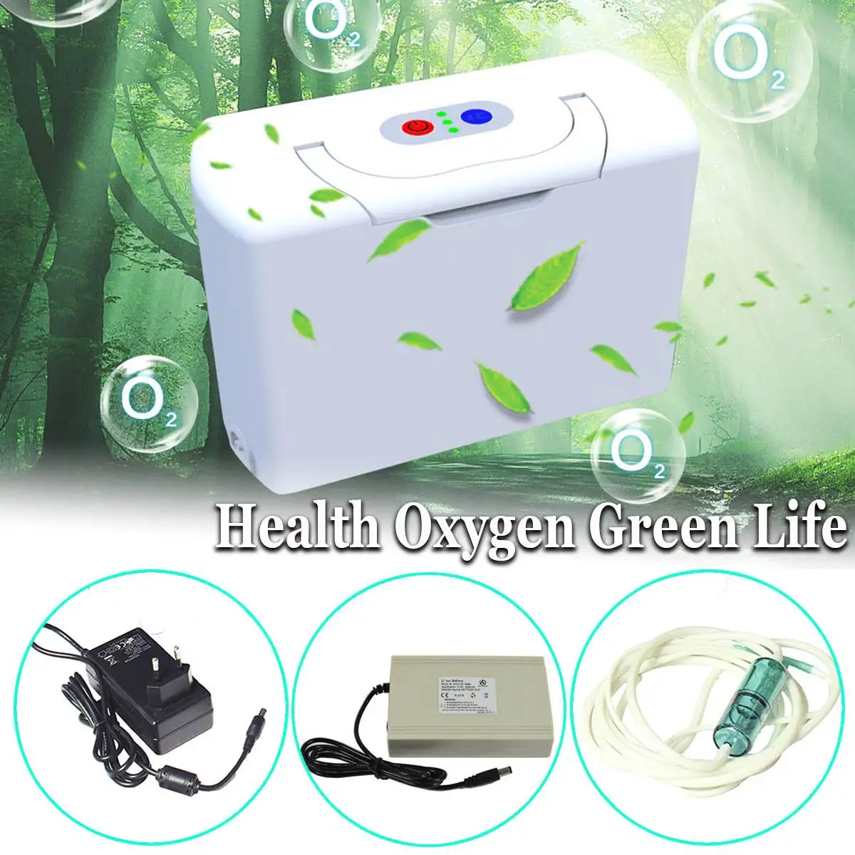

3L Mini Portable Oxygen Concentrator Generator For Home Travel With Battery Low Noise