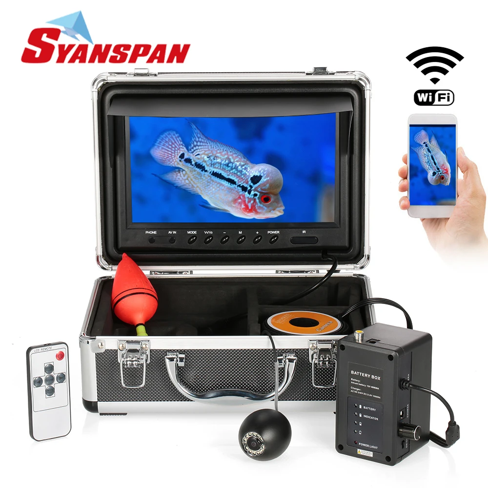 SYANSPAN 9'' WiFi Fish Finder Video Camera Recording Edition HD 1000TVL
