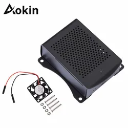 Boîtier métallique pour Raspberry Pi 3 modèle B +, boîtier en aluminium, argent, vert, noir, RPI 3, Compatible avec Raspberry Pi3 modèle B 