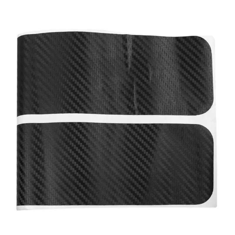 VODOOL 4pcs Carbon Fiber Car Door Sill Sticker None Slip Protection Film Anti Abrasion Stickers Doors