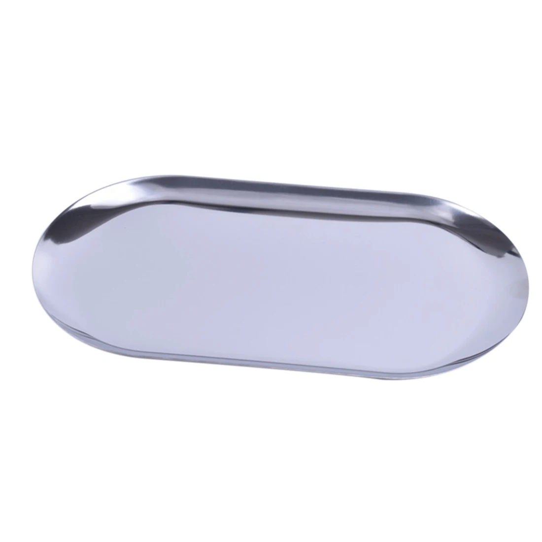 

iTECHOR 1 PCS Dried Fruit Snacks Storage Tray Stainless Steel Metal Jewelry Holder Organizer - Silver/ Black/Golden/Rose Gold S