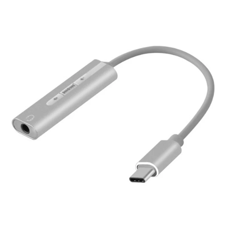 

Newest Sound Cards USB C Type-C Sound Card External Converter Adapter with 3.5mm Aux Stereo