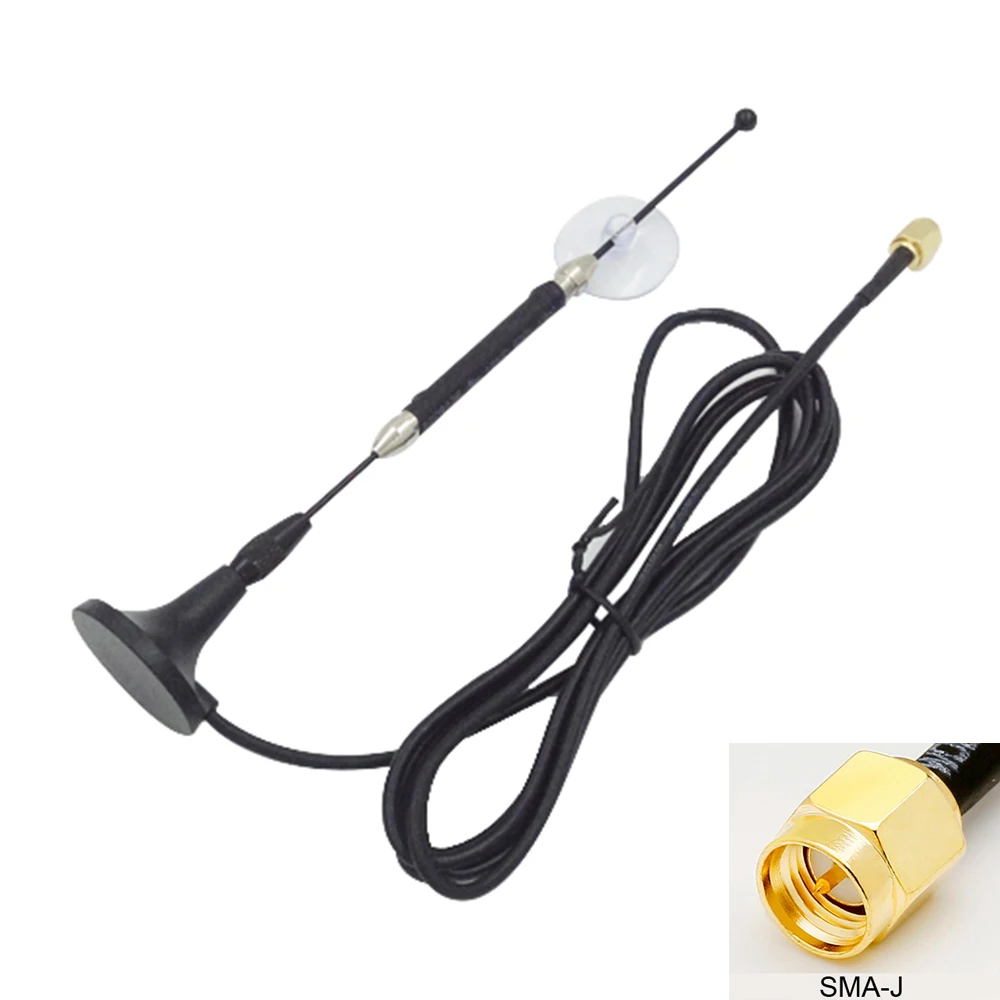 

Modular Antenna 1PCS CDMA / GSM / 2.4G / WCDMA / LTE / 3G / 4G Suction Cup Antenna SMA-J Connector 7DB Feeder 1.5 m