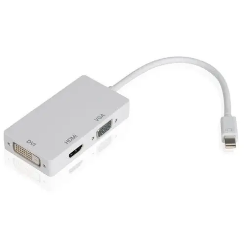 3 в 1 Displayport DP Male To HDMI/DVI/VGA Женский адаптер конвертер кабель 1080P для Microsoft Surface Pro 2