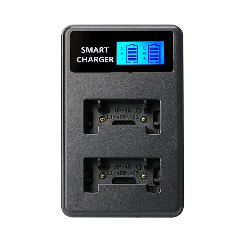 Для Li-40B En-El10 Li63 Np-80 K7006 Ds-6365 Usb ЖК-дисплей двойной порт зарядное устройство для Fujifilm