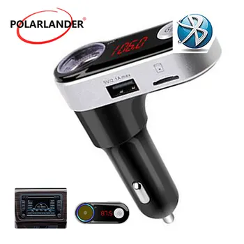 

New Smartphone BluetoothMP3 Player Handsfree Car Kit Dual USB Charger FM Transmitter Handsfree with Micro SD/TF Card Reader