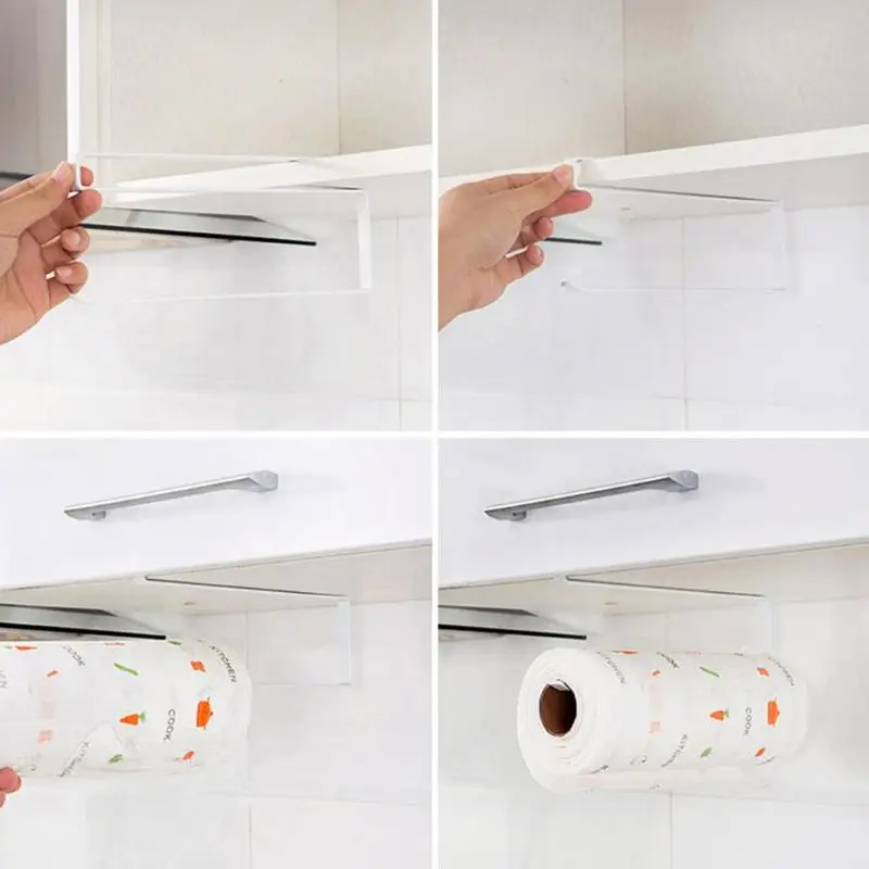 

Kitchen Paper Towel Sundries Storage Hook Type Rack Holder Home Organizer