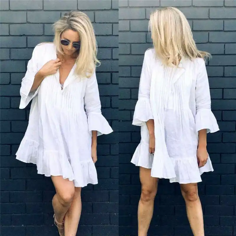 ruffle bikini cover up