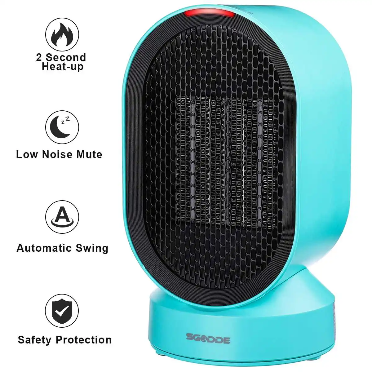 

UK/EU Plug 600W Mini Fan Heater/Cool Desktop Electric Heater Household Heater Stove Radiator Winter Warmer Machine For home