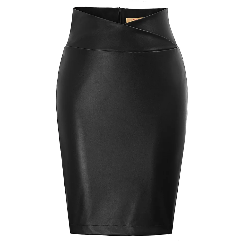 Aliexpress.com : Buy GK sexy Faux Leather skirts womens autumn Wrap ...