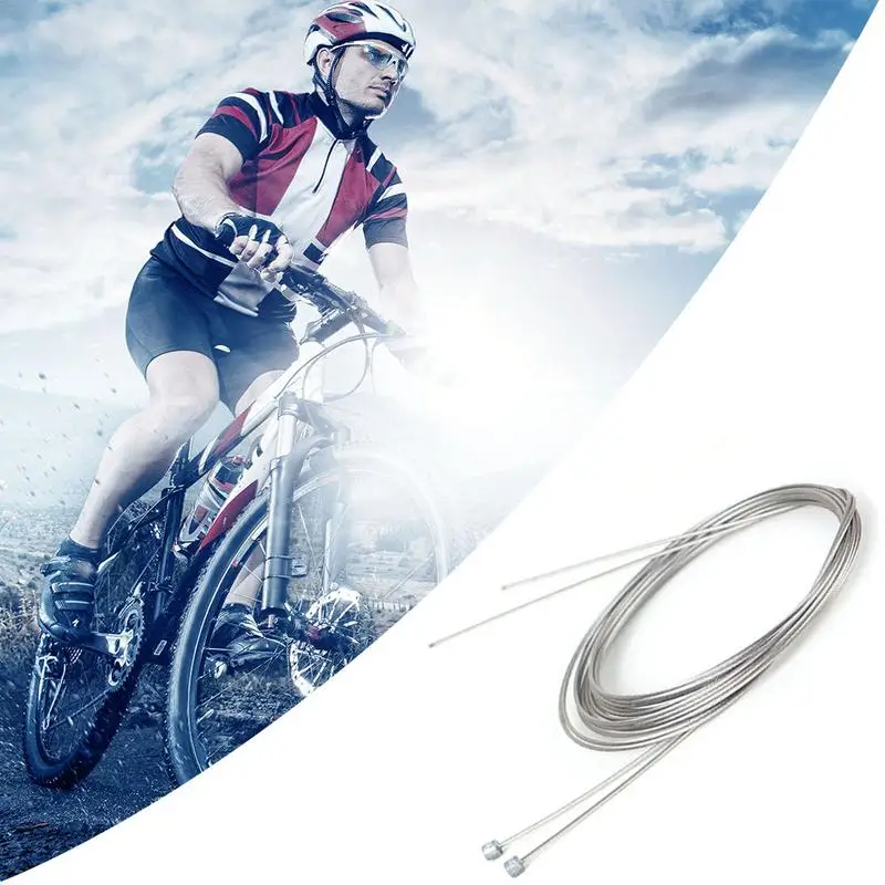 

Road bike MTB Bike Fixed Gear Bicycle Brake Line Shift Shifter Gear Brake Cable Sets Core Inner Wire Steel Speed Line 2M