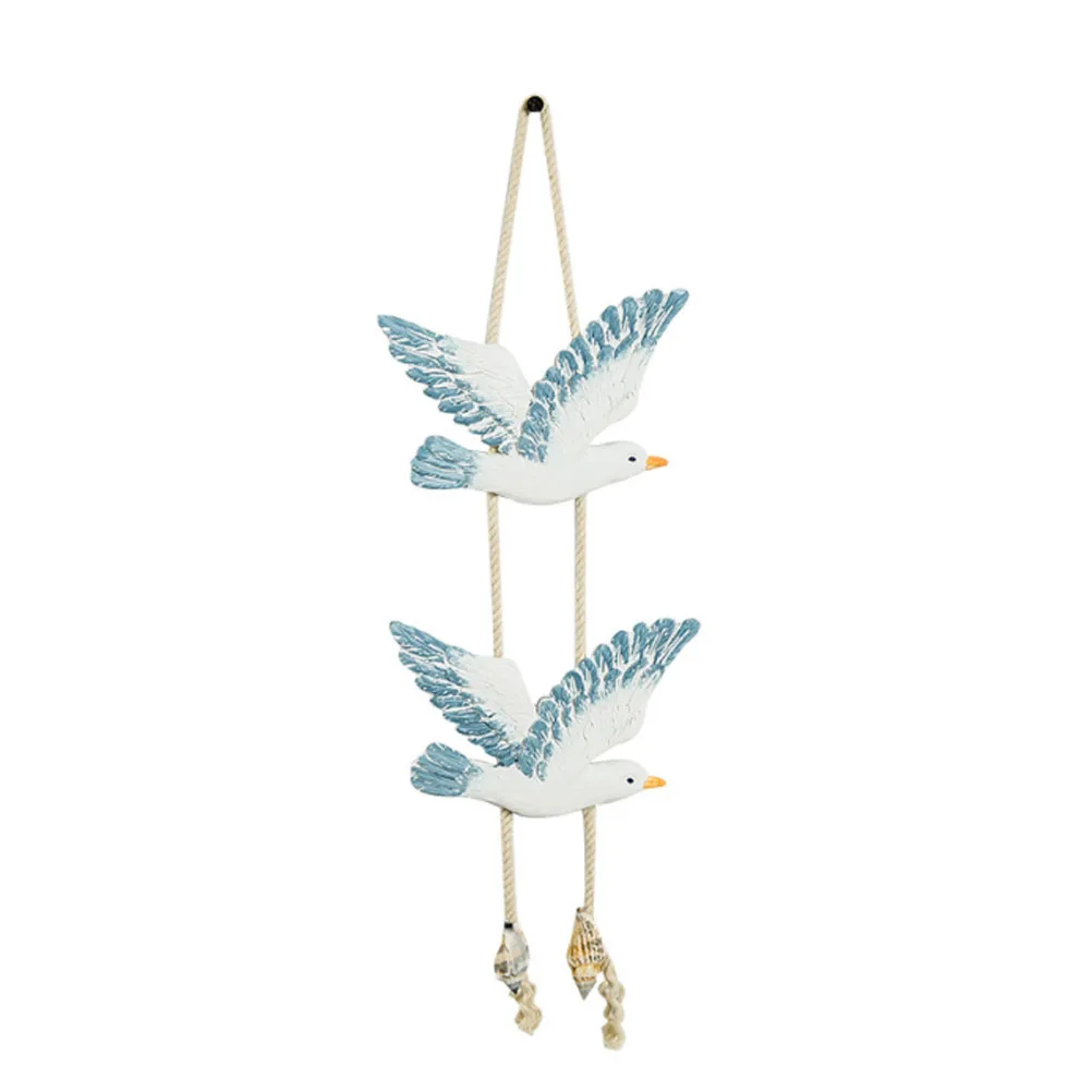 

1 PC Mediterranean Resin Flying Birds Ornaments Artistic Animal Figurine Craft TV Cabinet Desktop Decoration For Home Bar Party