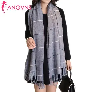 

Tassel Rectangle Shawl Scarf Plaid Outdoor Casual Cardigan Wrap Scarves Winter Street Women