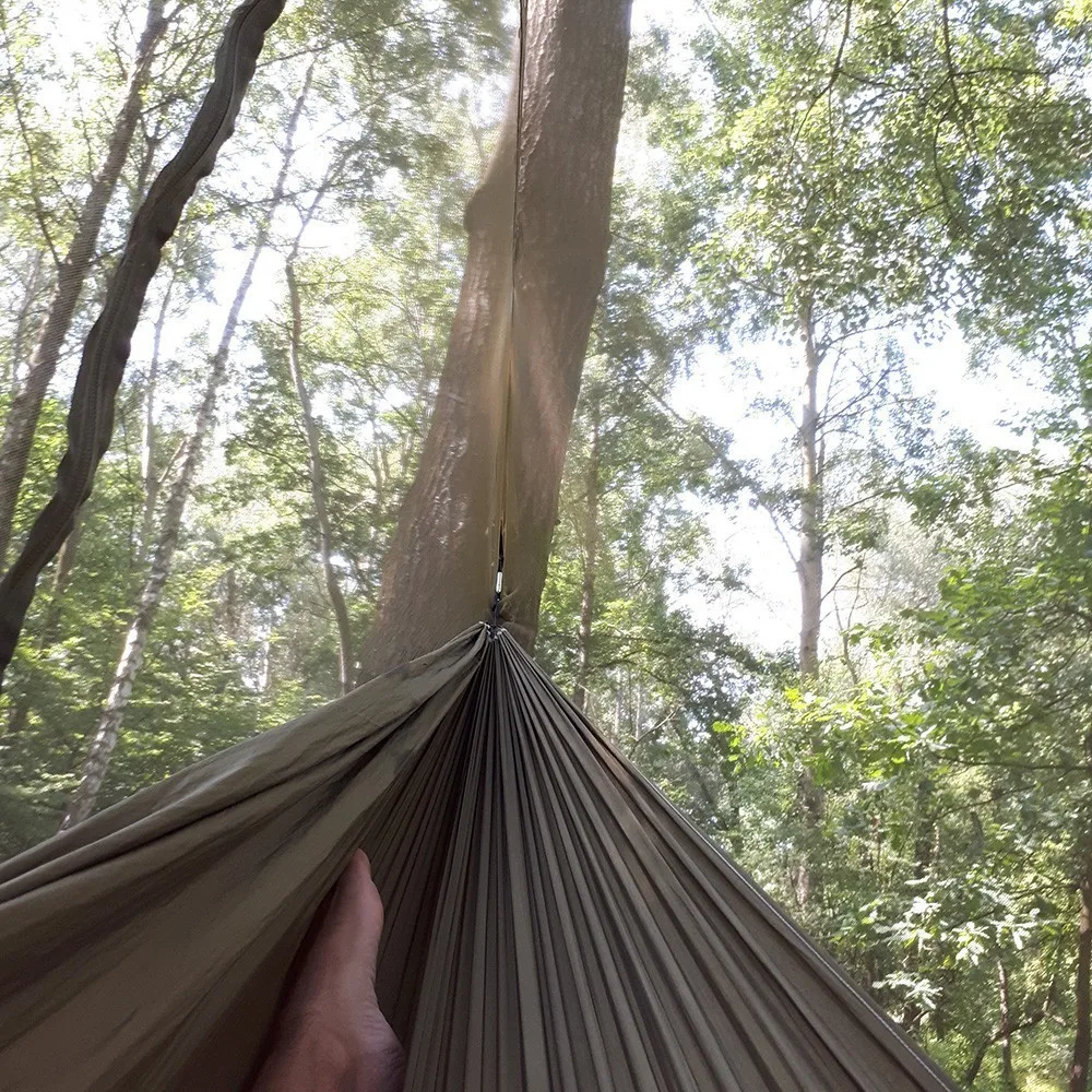 Ceny Ultralekki Hamak podróżny ze zintegrowaną moskitierą wytrzymały przenośny Hamak wiszący fotel Rede oddychający wieszane łóżko