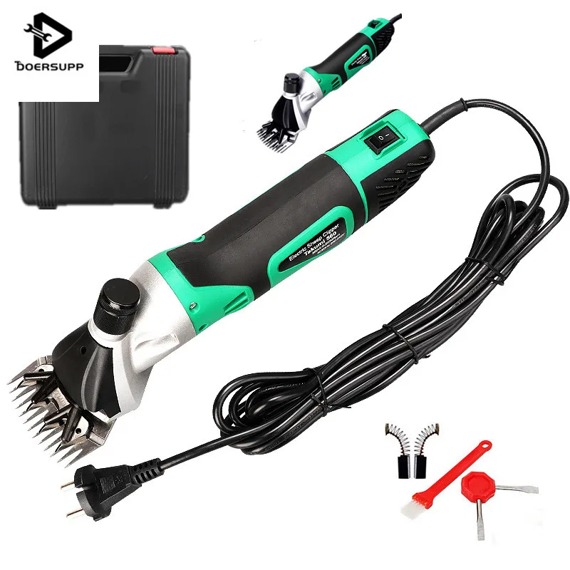 

Doersupp 850W 220V 2400r/min Electric Sheep Shearing Clipper Scissors Shears Cutter Goat Horse Clipper Machines 6 Gears Speed