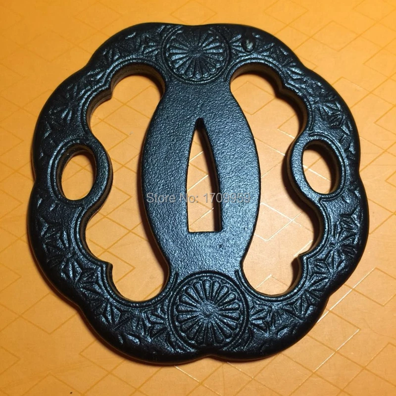 Красивый японский Железный защитник Tsuba для самурайского ножа катана меч