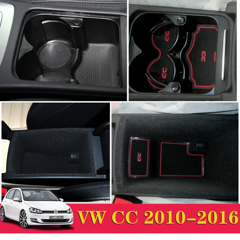 5X для VW CC 2010 2011 2012 2013 2014 2015 2016 автомобильный внутренний слот ворот Коврик