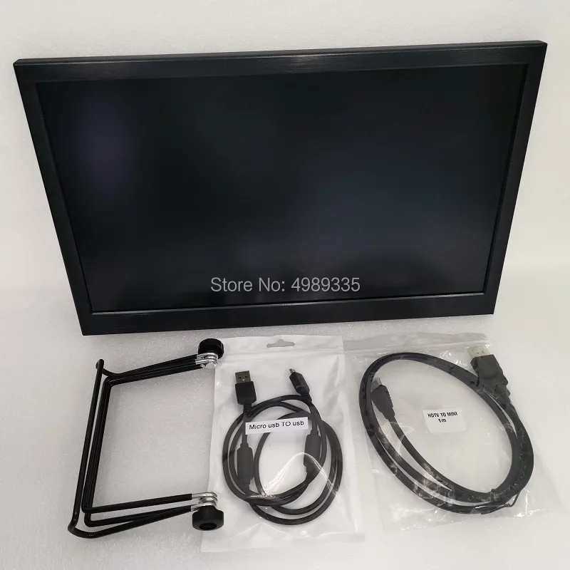  15.6-inch portable display HDMI PS4 Xbox360 Raspberry Pi Micro usb5V power solution aluminum alloy 
