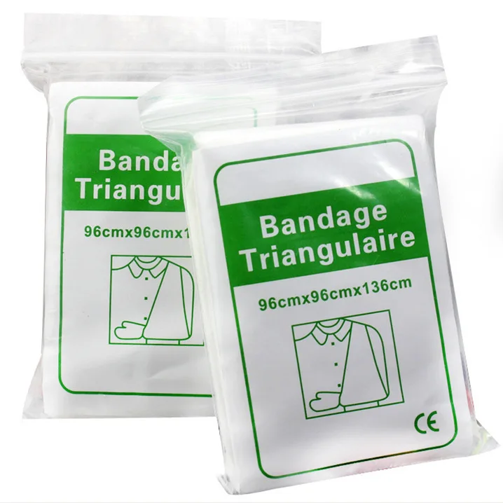 

6 Packs/lot Non-woven Triangular Plaster Bandage Medical Supply Wound Dressing Fracture Fixation Bandage Wound Care
