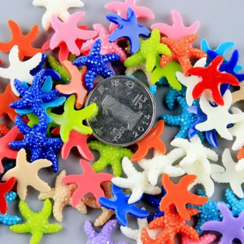 Лучшее качество 5 шт. или 20 шт. смолы милые миниатюрные Starfishs аквариум украшения Декор