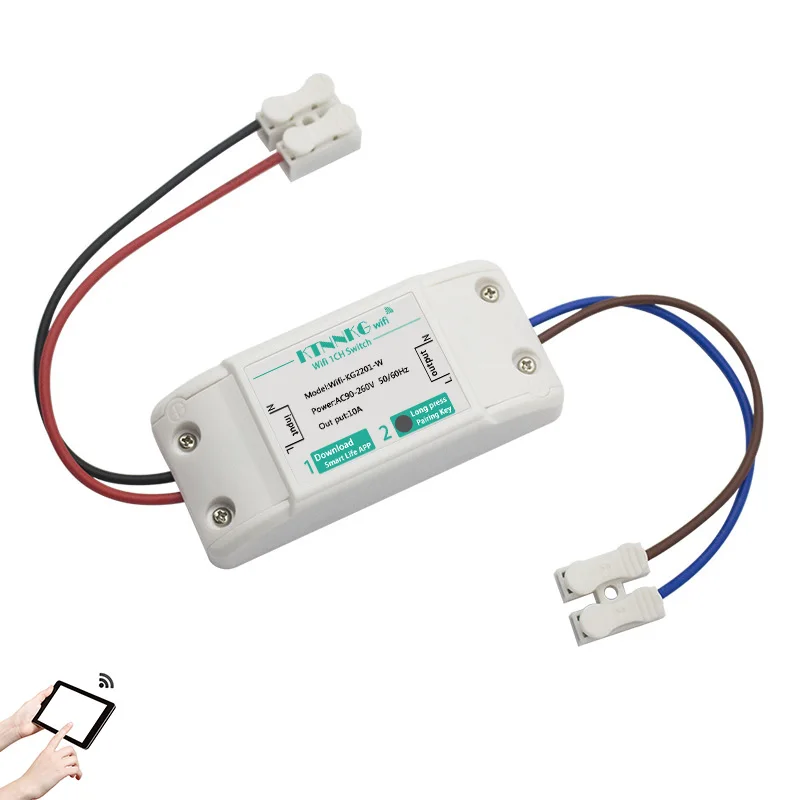 

433MHz TUYA APP Wifi Remote Relay Module 220V 1Gang Wireless Smart Home Lamps Voice Control Switch Accessories Drop Shipping