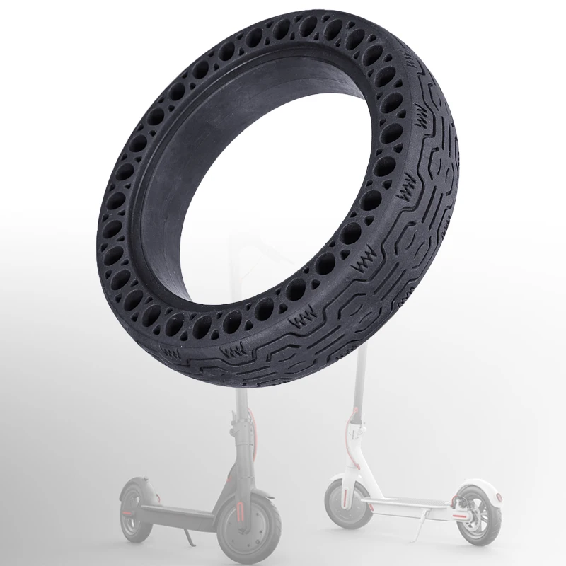 دائم عجلات 1 قطعة/2 قطعة مكافحة انفجار الصلبة المطاط الإطارات الأمامية الخلفية الإطارات ل Xiaomi Mijia M365 سكوتر كهربائي لوح التزلج