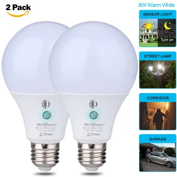 

Dusk To Dawn LED Bulb With Dual DayLight Sensor ON/OFF Automatic Depends On DayLight Level Night Light From Dusk Till Dawn