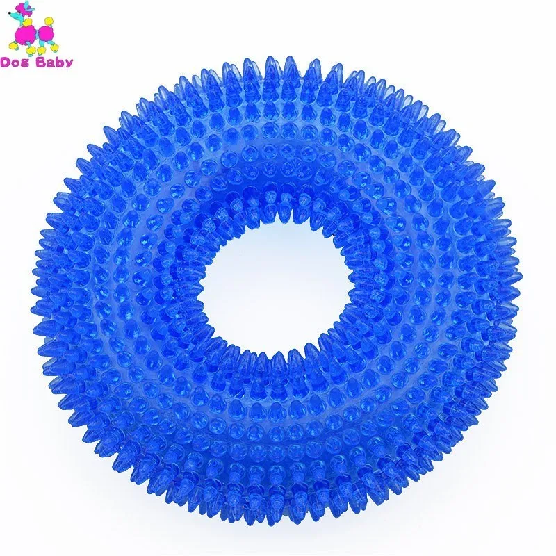 

Pet Supplies Dog Toy Chew Rubber Bell Squeaky Sound Toys For Dog Funny Games Interactive Pacifier Round Doggy
