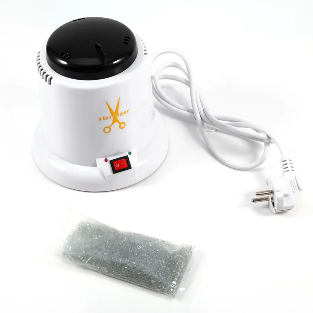 

High Temperature Sterilizer Disinfection Box Nail Art Metal Nipper Tweezer Clean Manicure Tool EU Plug + 1 x Bag Of Silica Sand